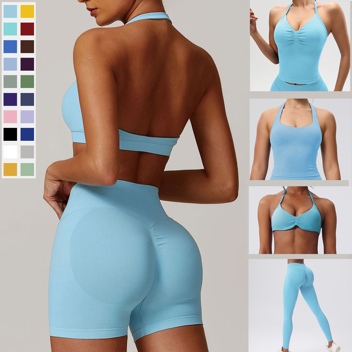Custom Gym Wear Manufacturer OEM Activewear Set Supplier for Brand Private Label Seamless Yoga Clothing Factory