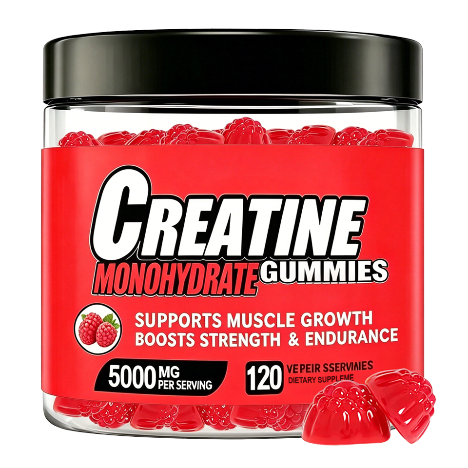 Creatine Monohydrate Creatina Monohidratada Pre Workout Gummies 5000mg Vegan Custom Loggo Private Label for Women