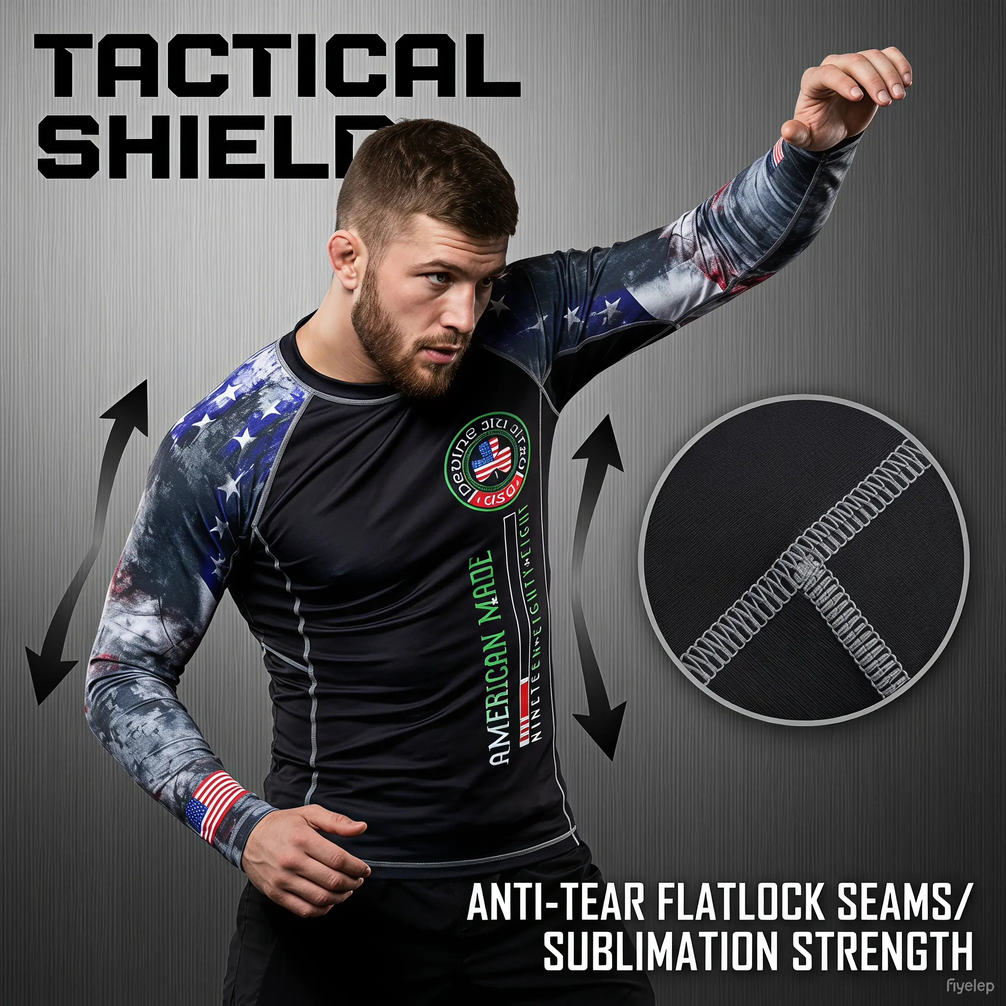 Custom Rashguard BJJ Detail View 7