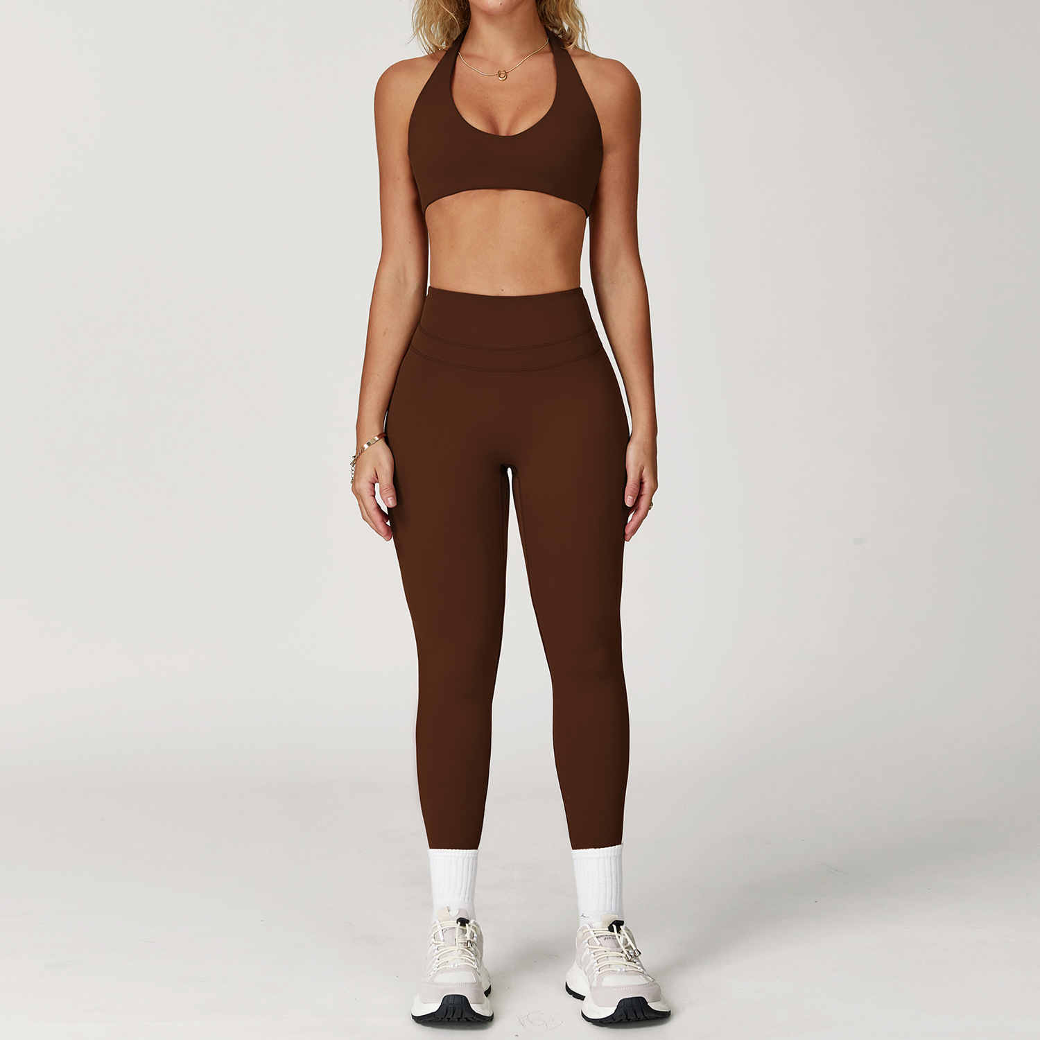 Custom Logo Women Active Wear Set Sports Bra Gym Fitness Yoga Set Gym Clothes Leggings For Women