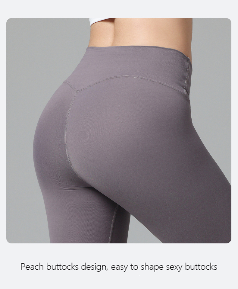 Women's High Waist Seamless Solid Yoga Leggings Elastic Waist Four-Way Stretch Quick Dry Spandex/Nylon Fitness Gym Pants Butt