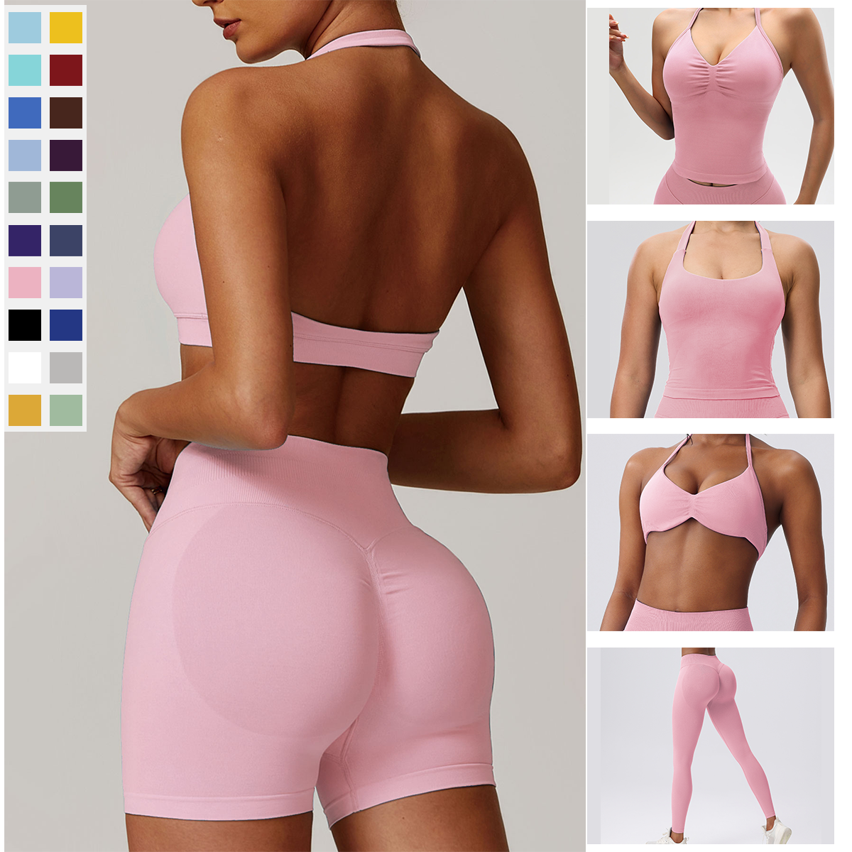Custom Gym Wear Manufacturer OEM Activewear Set Supplier for Brand Private Label Seamless Yoga Clothing Factory