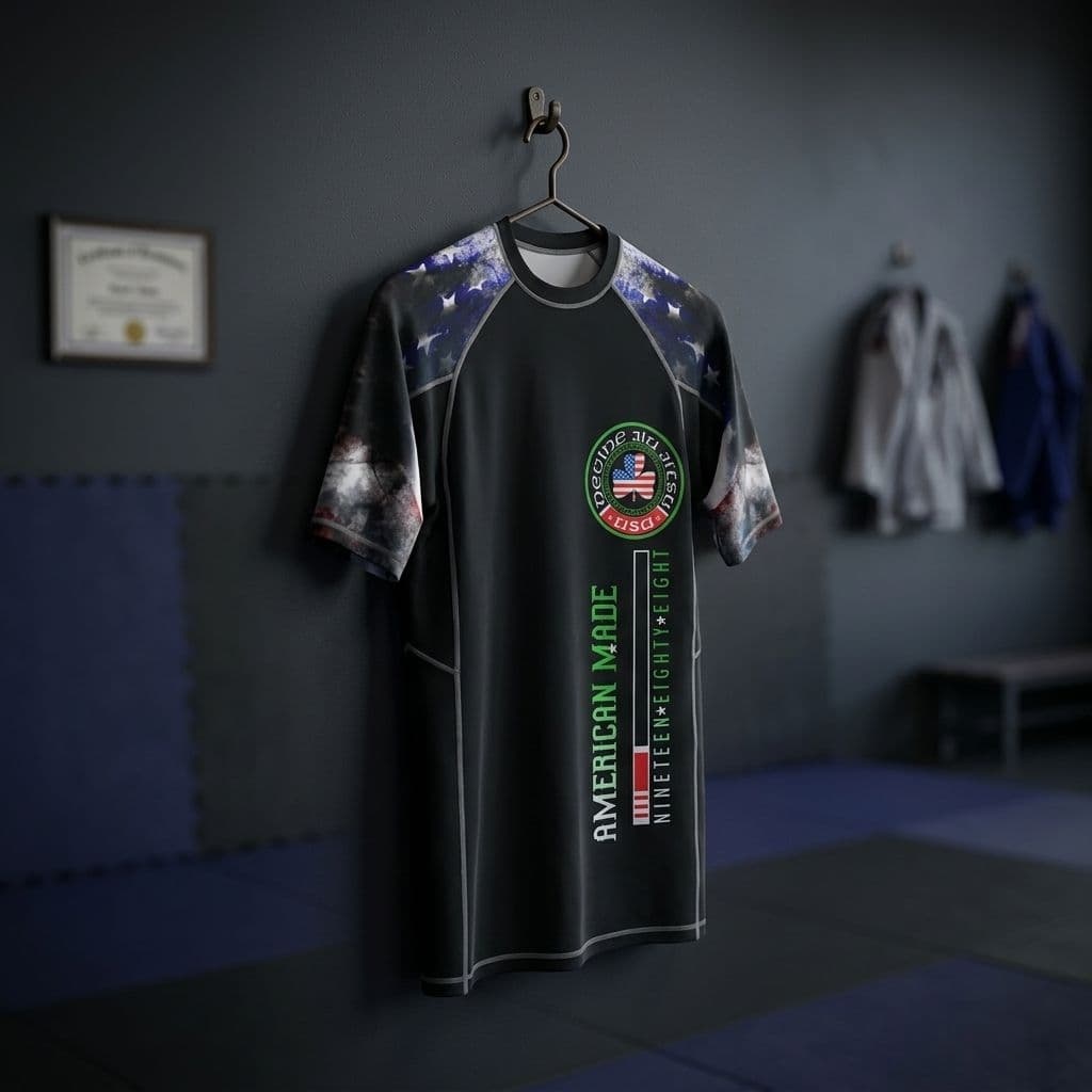 Custom Rashguard BJJ Detail View 1