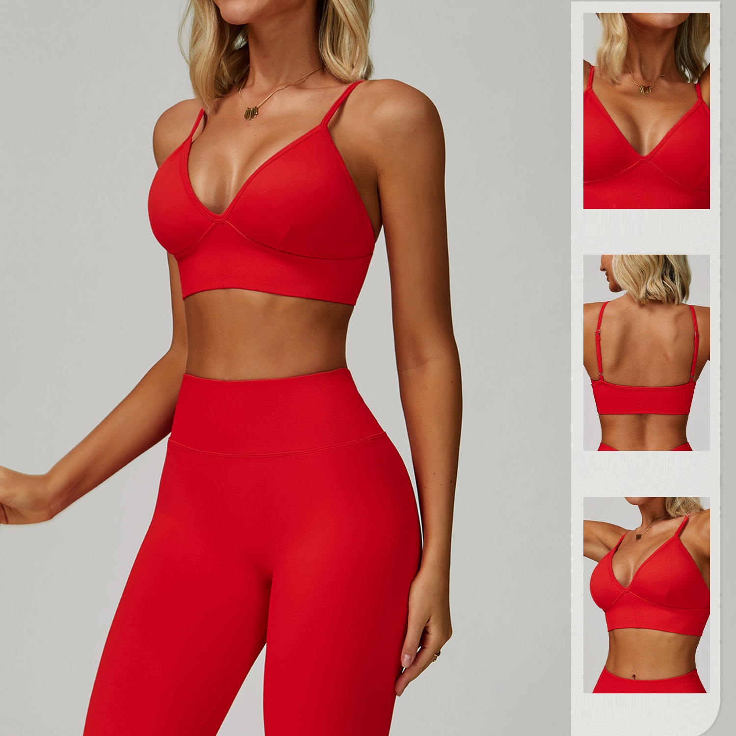 Wholesale Plus Size Seamless Jacket Leggings and Bra Sportswear Active Wear Gym Clothes Workout Yoga Sets for Women