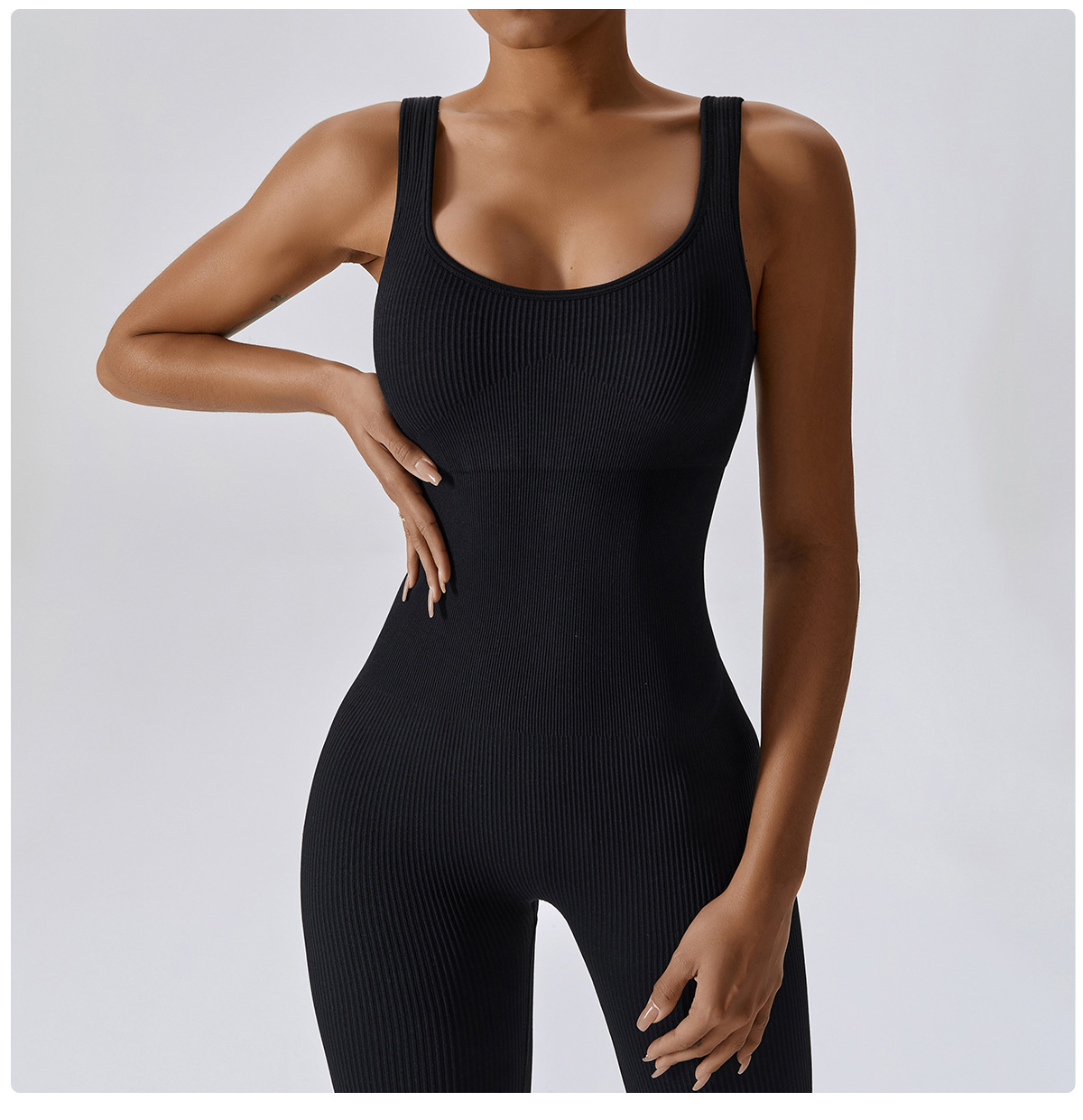 Wholesale Spring Seamless Fitness Sports Yoga Bodysuit Jumpsuit Women's