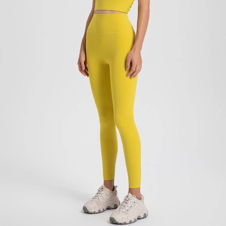 2026 Custom LOGO Label High Waist Nylon Spandex Active Workout Clothing Fitness Gym Yogapants