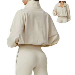 Eco Friendly Yoga Wear Quick Dry Yoga Jacket Full Zip