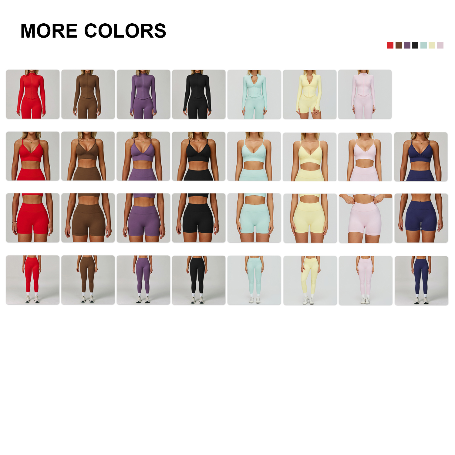 Wholesale Plus Size Seamless Jacket Leggings and Bra Sportswear Active Wear Gym Clothes Workout Yoga Sets for Women