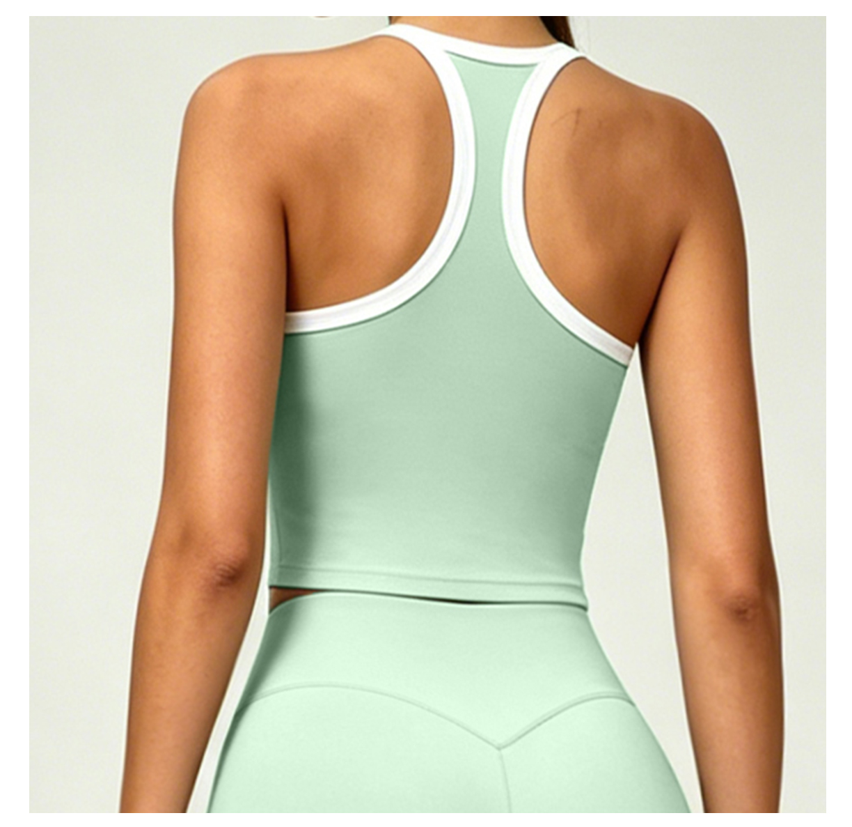 ABX6001 New Arrival Spandex Nylon Breathable Sports Wear Women Set Custom Bare Skin Mujer Activewear Sets Wholesale Yoga Set