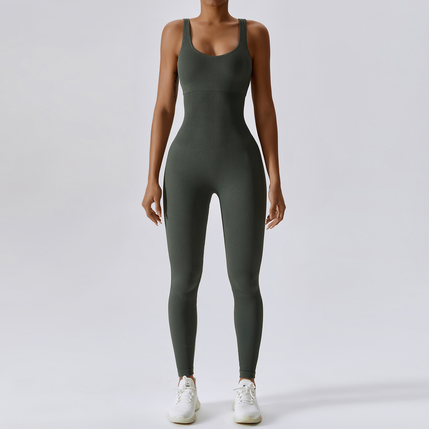 Wholesale Spring Seamless Fitness Sports Yoga Bodysuit Jumpsuit Women's