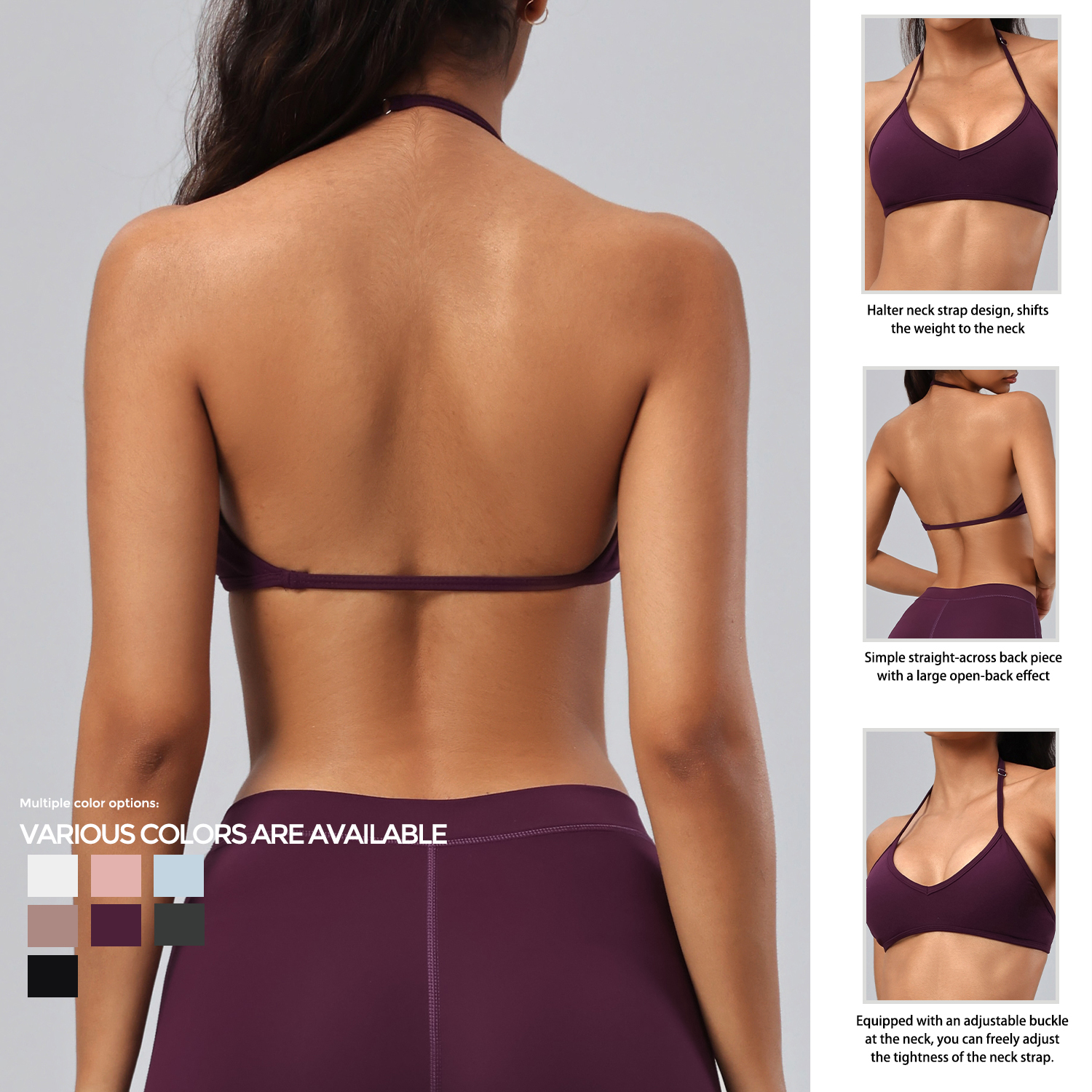 Custom Print High Waist Yoga Set Halter Sports Bra Biker Shorts Women 2-Piece Activewear OEM Private Label Workout Wear