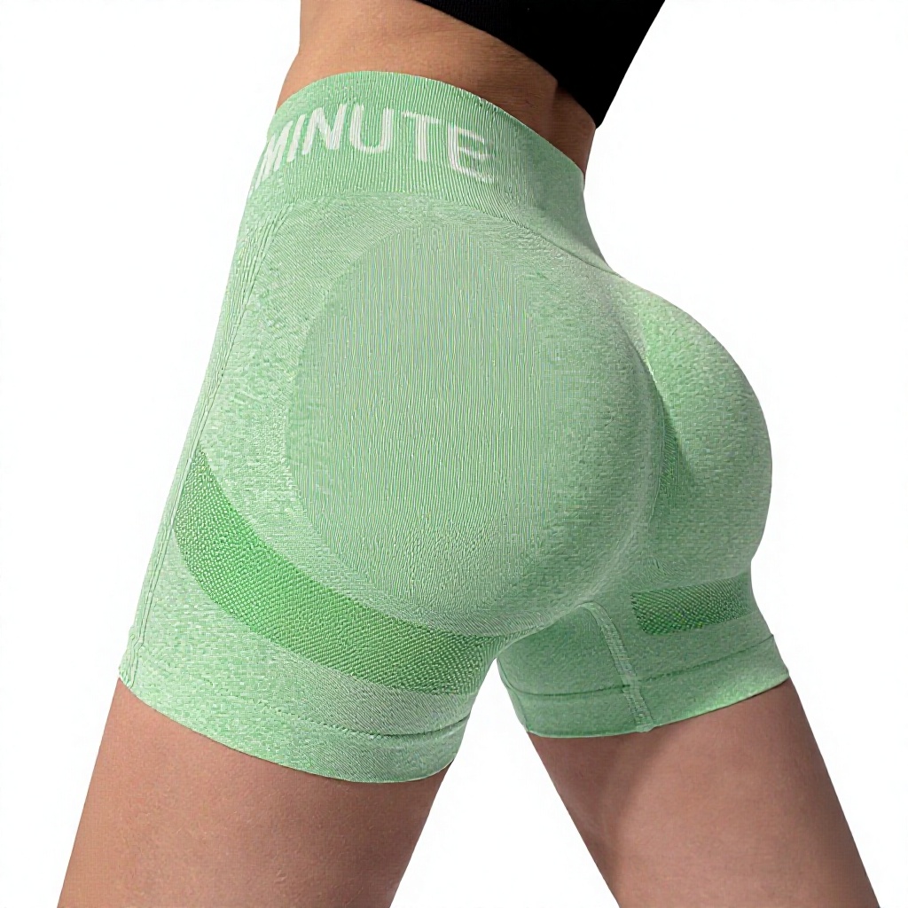 Seamless High Waist Butt Lift Quick Dry Breathable Yoga Shorts Women Workout Fitness Running Athletic Shorts
