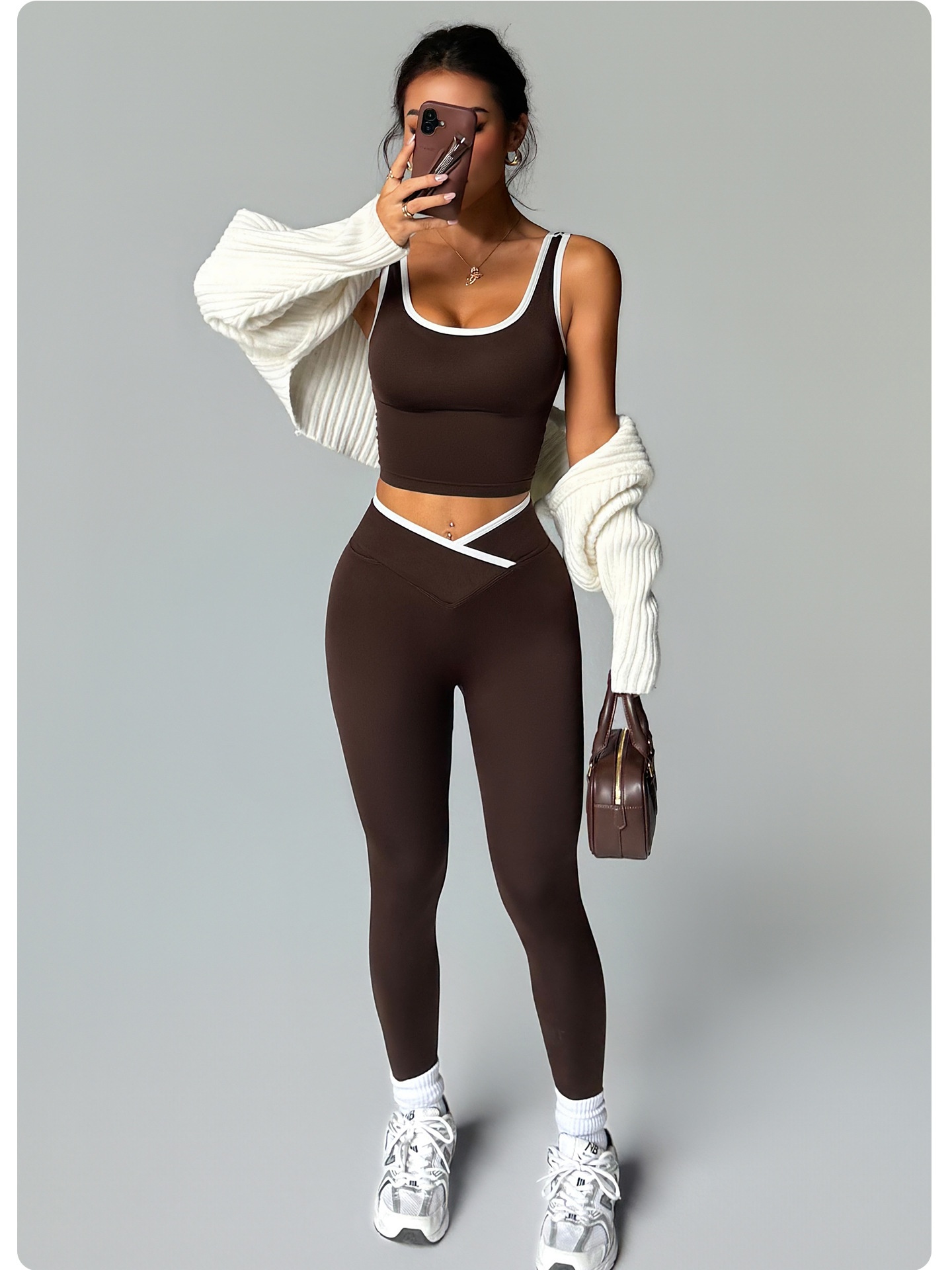 Custom Logo Women Seamless Yoga 2 Piece Set High Stretch Quick Dry Workout Tank Top Private Label Gym Activewear