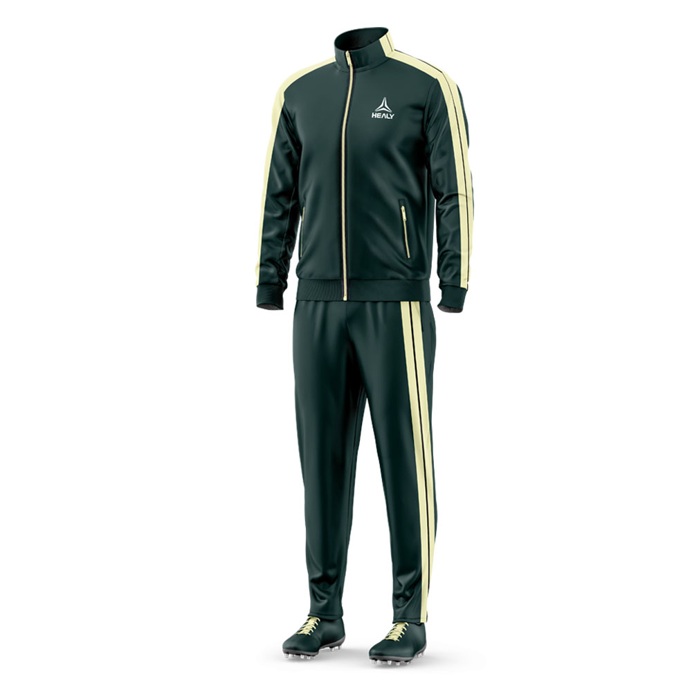 Men's High-quality Soft Sports Outfit (supports Custom logo / Zipper Jogging Pants / Fitness Running Training Suit).