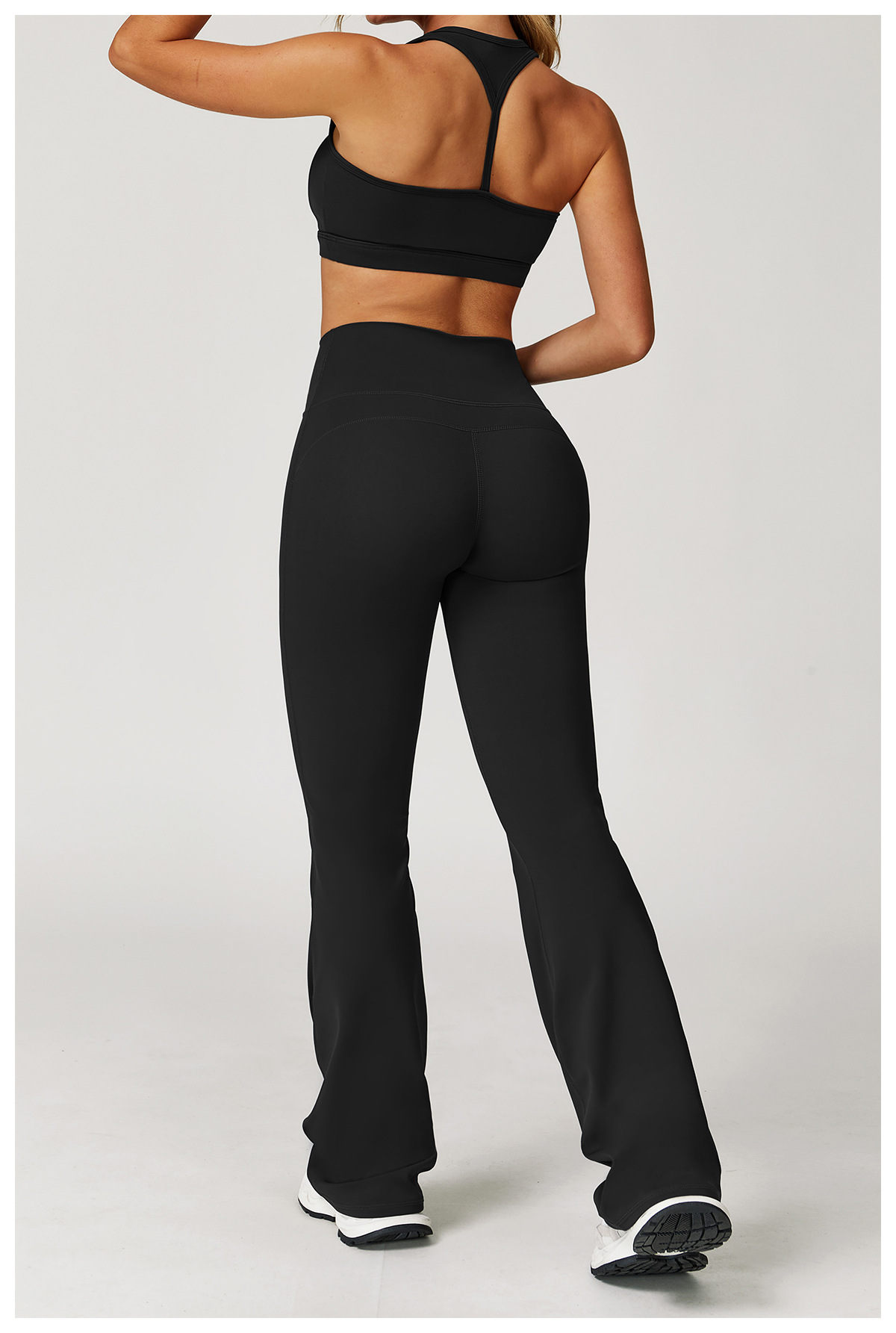Wholesale Custom Logo Women Yoga Bell-Bottoms Sports Yoga Pants Gym Clothes Fitness Workout Wear Wide Leg Pants Flared Leggings