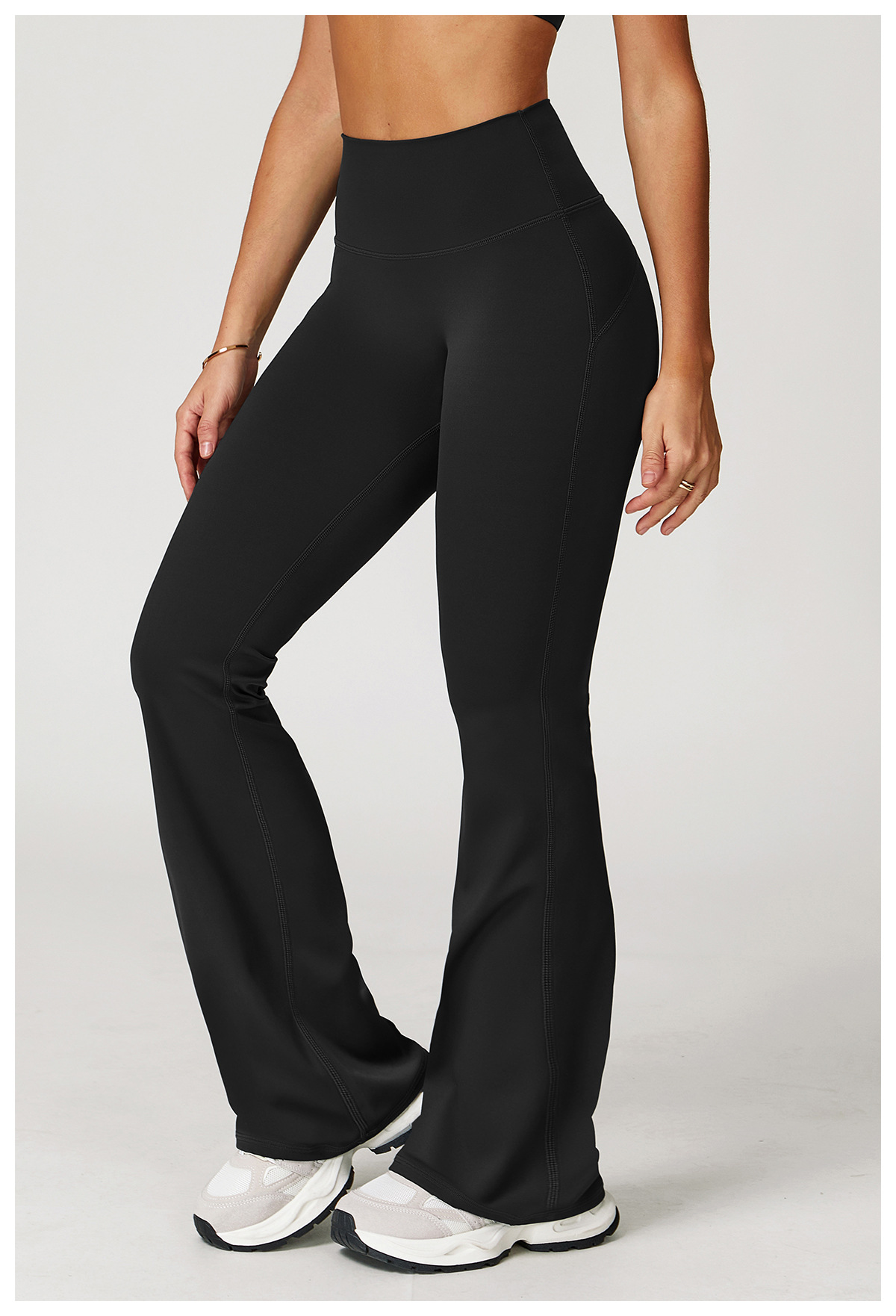 Wholesale Custom Logo Women Yoga Bell-Bottoms Sports Yoga Pants Gym Clothes Fitness Workout Wear Wide Leg Pants Flared Leggings