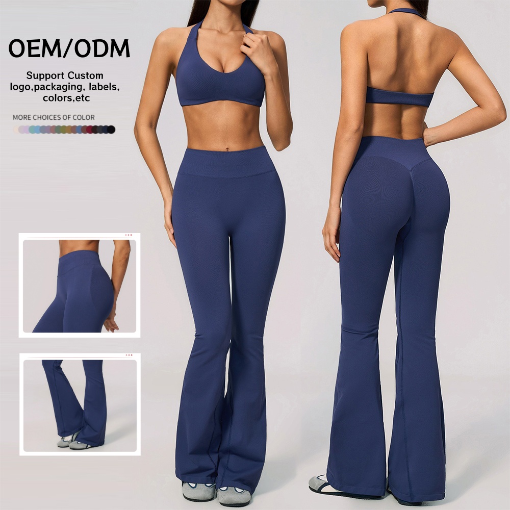 Wholesale Yoga Athletic Clothing Ladies Gym Fitness Sport Workout Clothes Activewear Seamless Women Sports Wear Yoga Suit Set