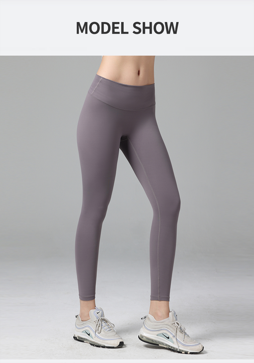 Women's High Waist Seamless Solid Yoga Leggings Elastic Waist Four-Way Stretch Quick Dry Spandex/Nylon Fitness Gym Pants Butt