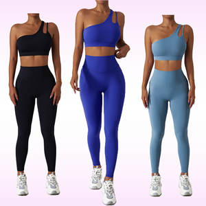 Wholesale Yoga Leggings Running Workout Clothing Yoga Suit Top