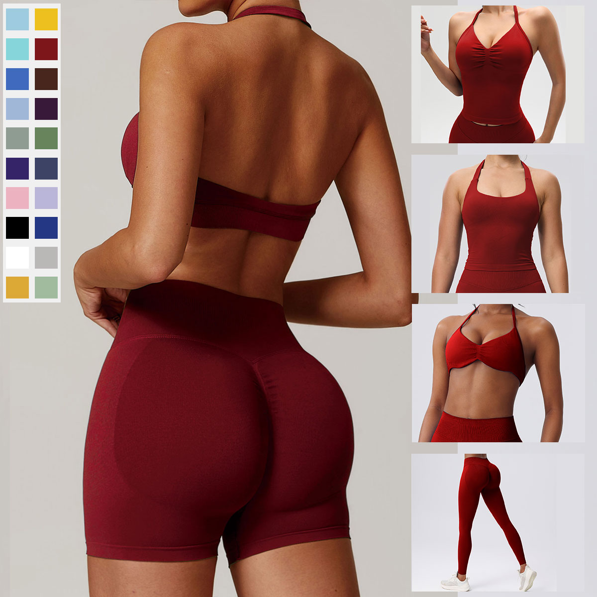 Custom Gym Wear Manufacturer OEM Activewear Set Supplier for Brand Private Label Seamless Yoga Clothing Factory