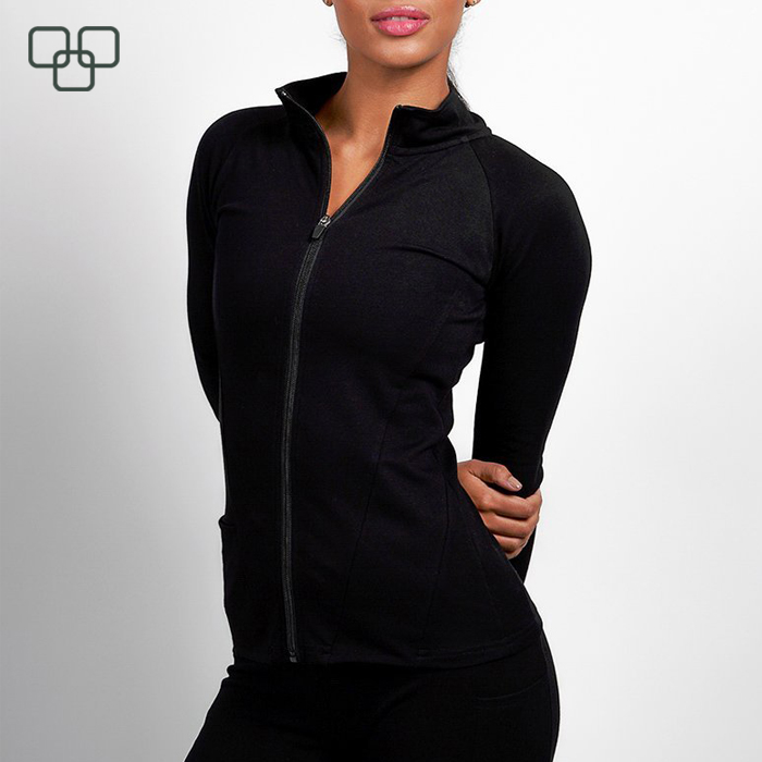 Women Fitness Zipper Private Label Activewear Jacket