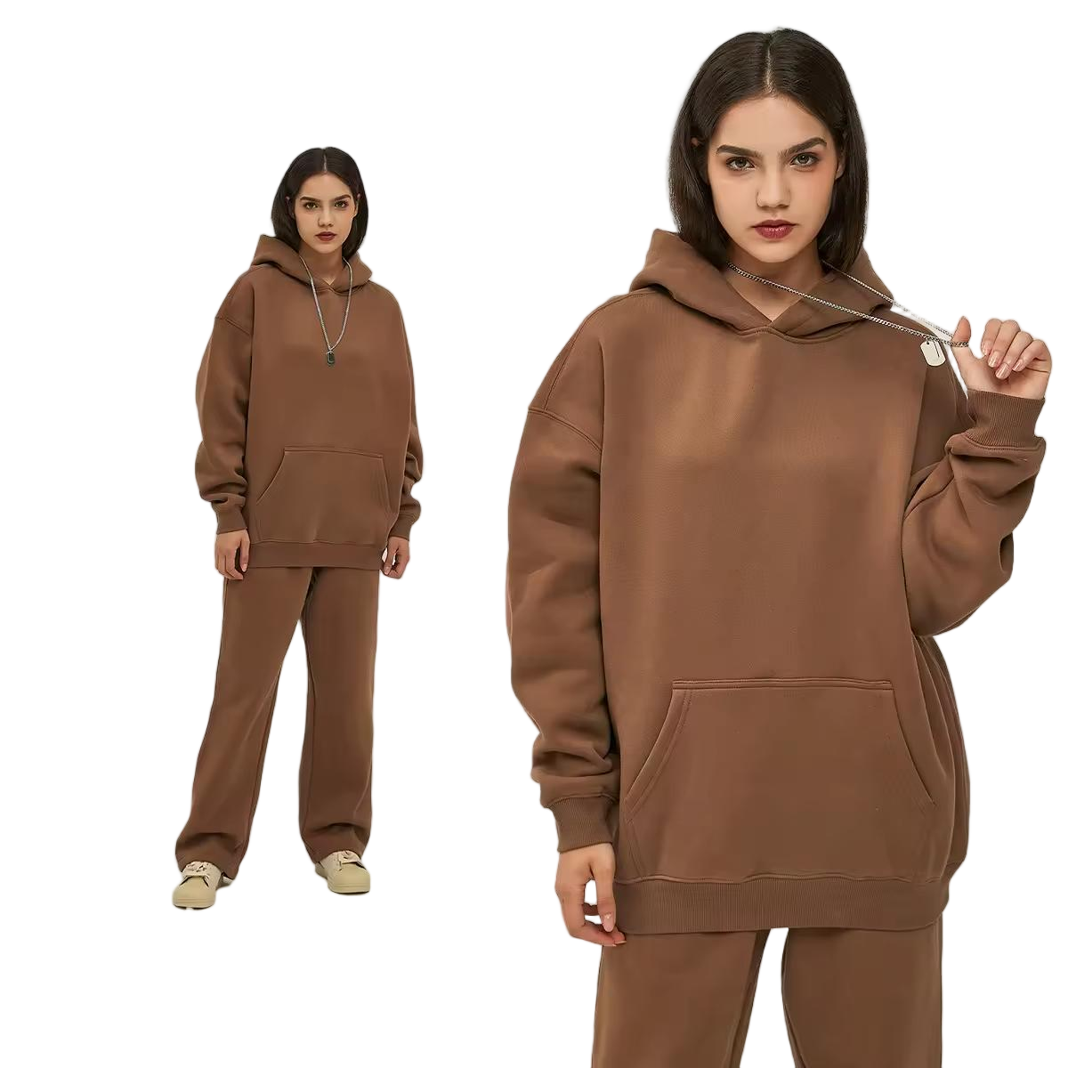 OEM Clothing Manufacturer Sewing Activewear Wholesale Custom Private Label Brand Sweatpants and Hoodies Sets Men Hoodie Factory