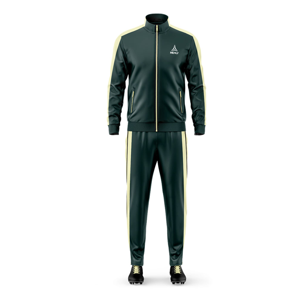 Men's High-quality Soft Sports Outfit (supports Custom logo / Zipper Jogging Pants / Fitness Running Training Suit).