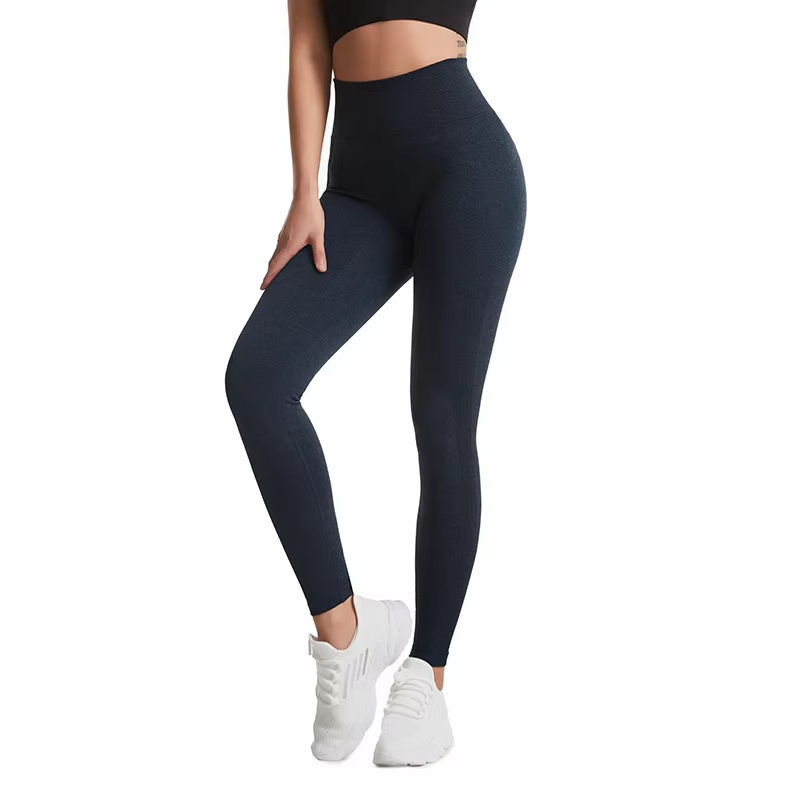 Wholesale High Quality Custom Logo Fitness Gym Tights No Front Line Seamless Soft High Waist Yoga Pants Leggings Women