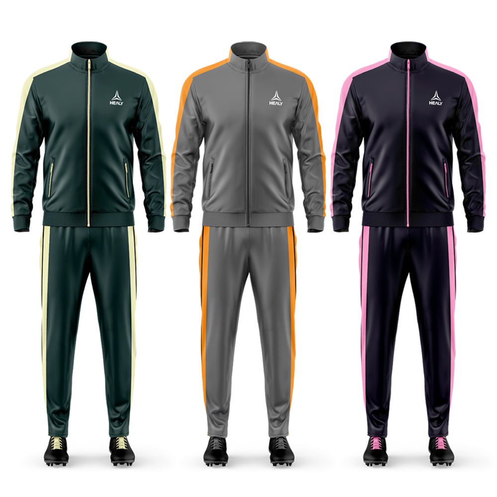 Men's High-quality Soft Sports Outfit (supports Custom logo / Zipper Jogging Pants / Fitness Running Training Suit).