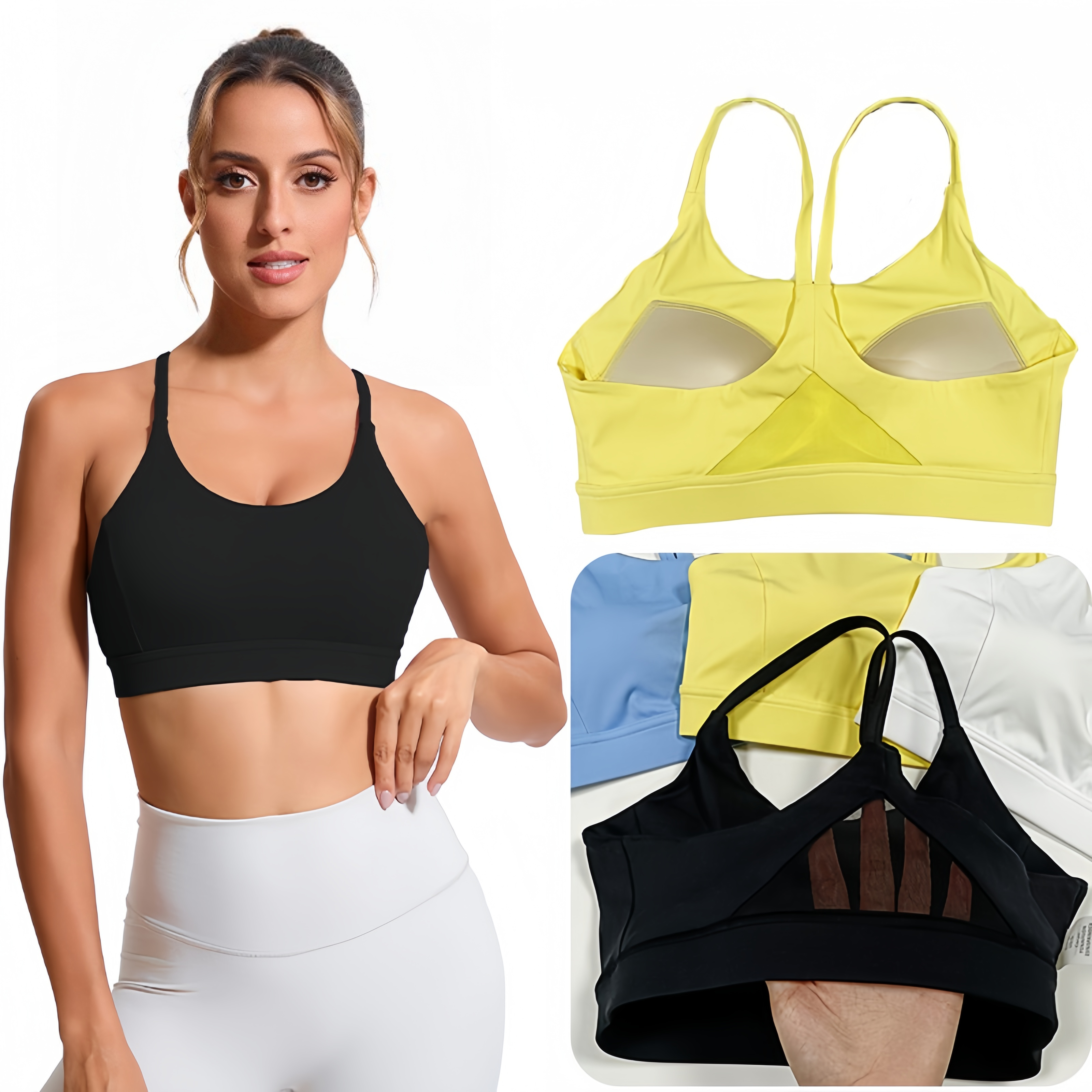 Wholesale Fitness Girls Ladies Sport Bra Top Custom Oem Logo Backless Sports Bra Gym Yoga Sports Bra