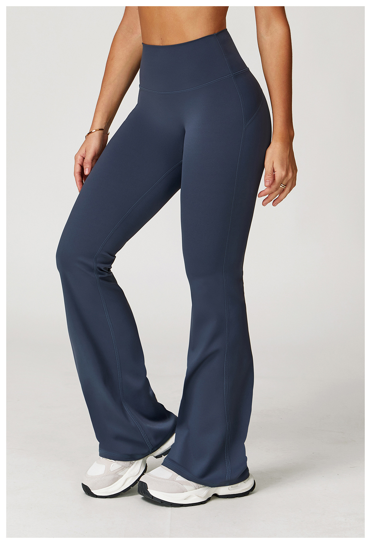 Wholesale Custom Logo Women Yoga Bell-Bottoms Sports Yoga Pants Gym Clothes Fitness Workout Wear Wide Leg Pants Flared Leggings