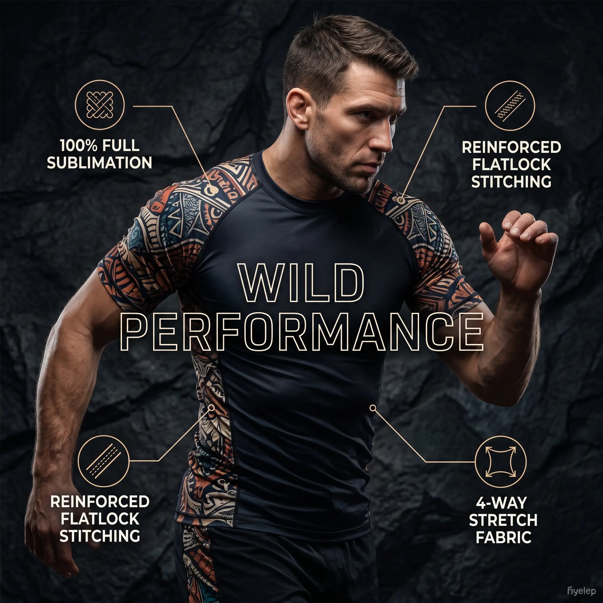 Custom Rashguard BJJ Detail View 8