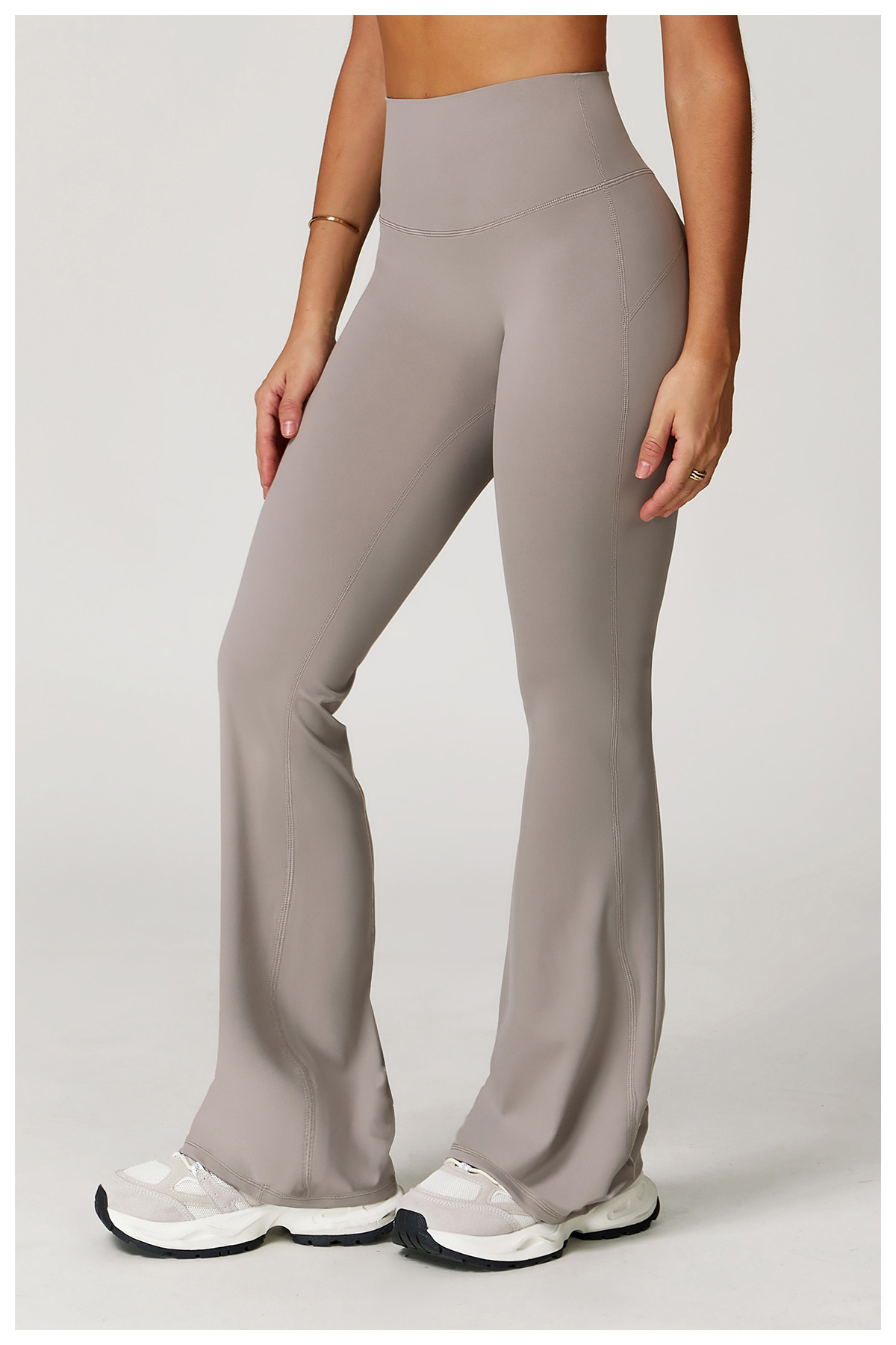 Wholesale Custom Logo Women Yoga Bell-Bottoms Sports Yoga Pants Gym Clothes Fitness Workout Wear Wide Leg Pants Flared Leggings