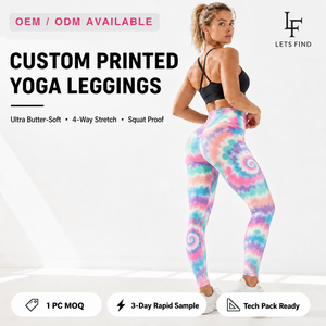 Custom High Waist Women's Yoga Leggings No Front Seam Scrunch Butt Workout