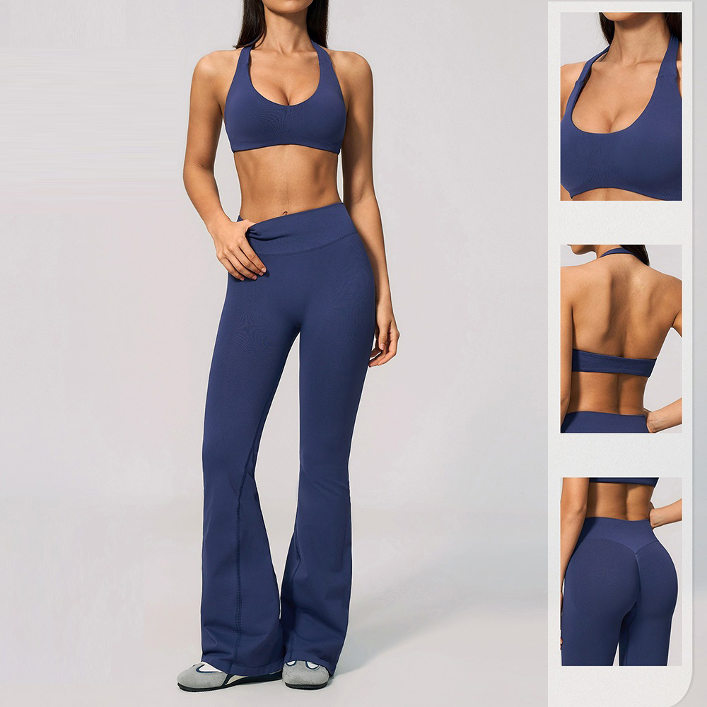Wholesale Yoga Athletic Clothing Ladies Gym Fitness Sport Workout Clothes Activewear Seamless Women Sports Wear Yoga Suit Set