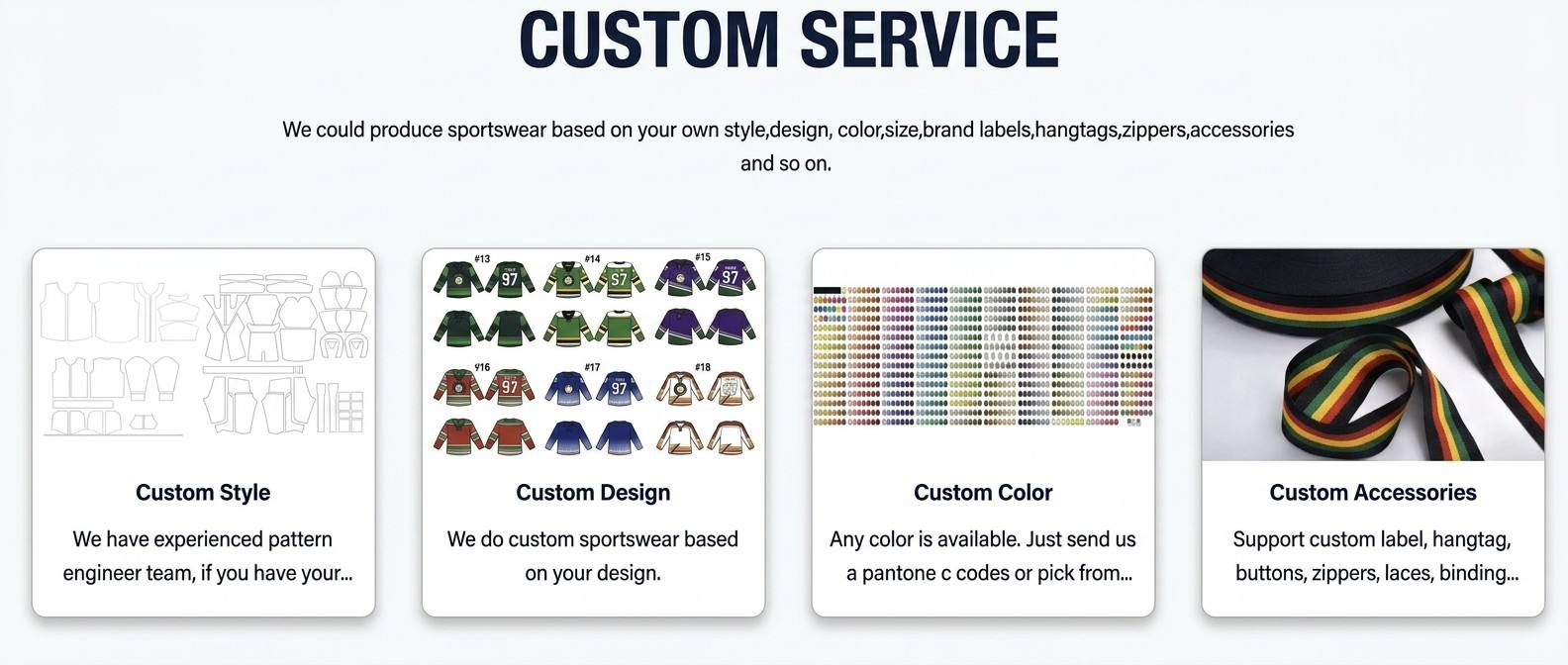 Customization Capabilities