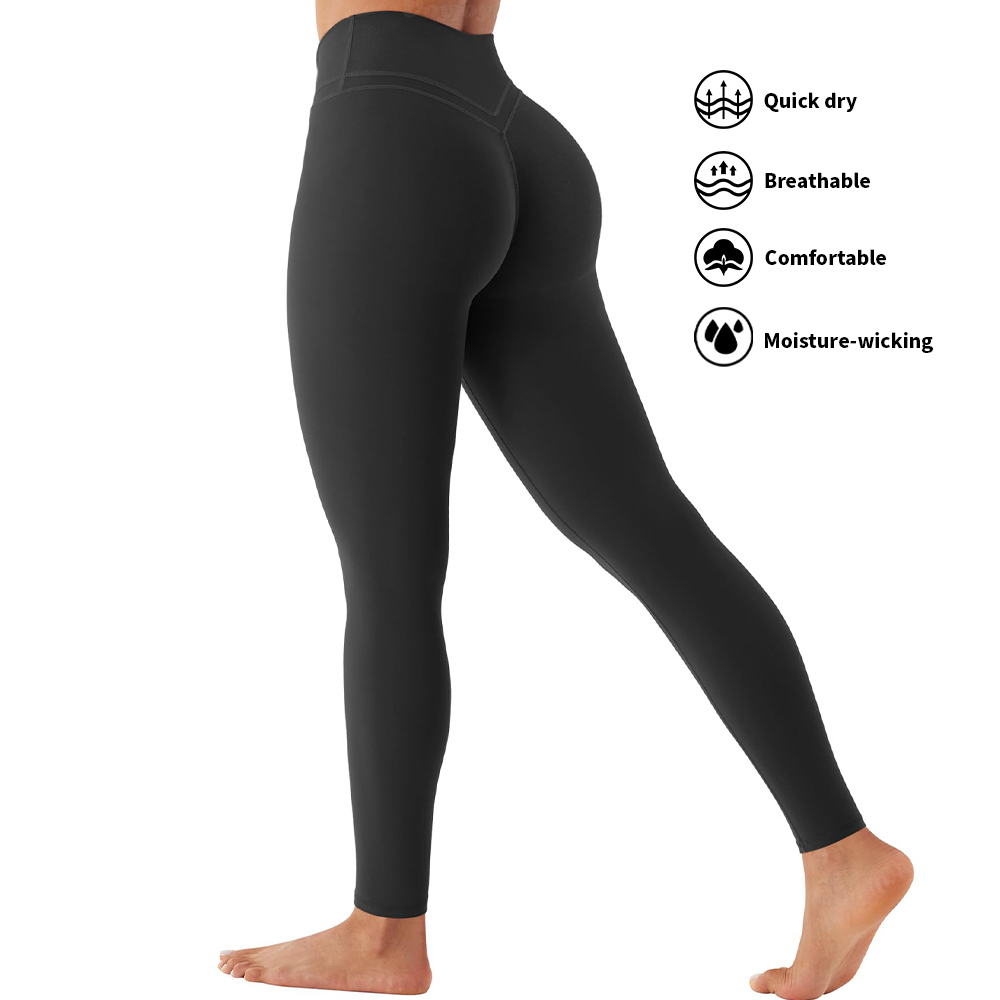 Nylon Spandex Activewear Yoga Leggings Sports Fitness Workout Leggings Tummy Control Butt Lift Yoga Pants