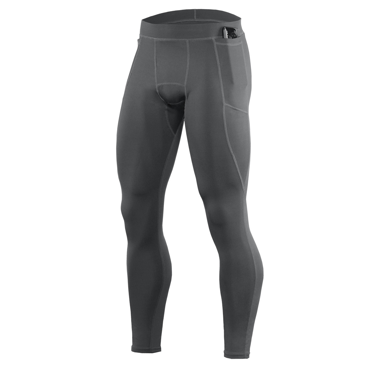 Private Label Men Gym Sport Wear Tights Workout Winter Fitness Running Pants Compression Quick Dry Leggings