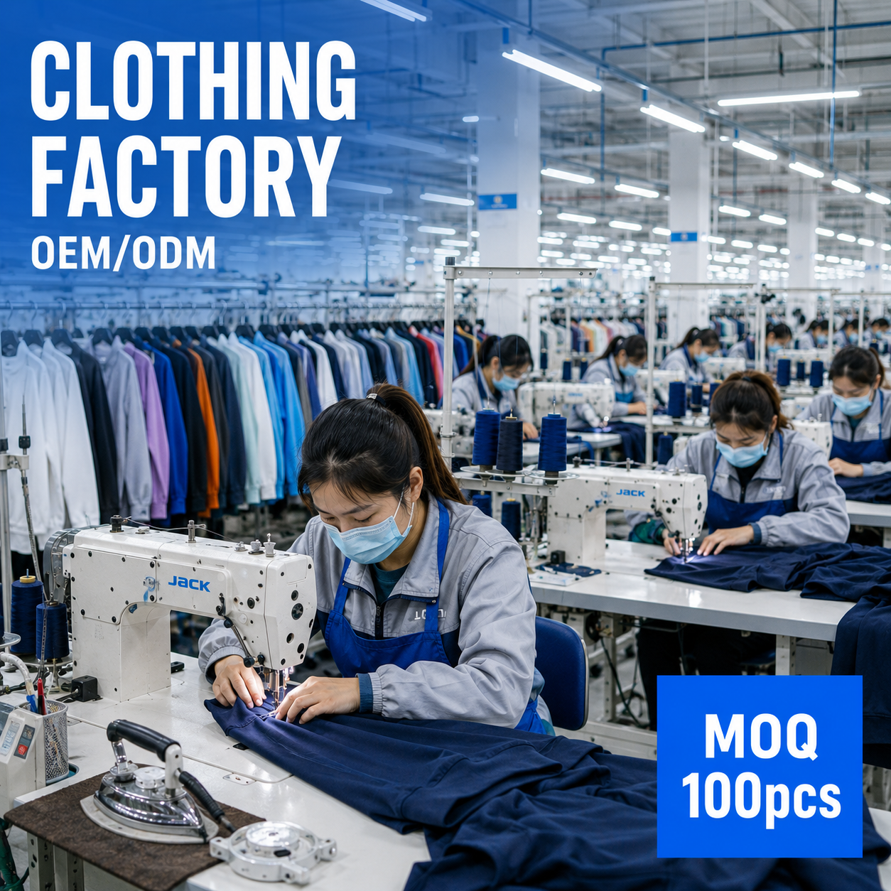 Bulk Production High Quality Apparel Manufacture Clothing Factory Sportswear Supplier OEM Custom Made Clothes For Factory Direct