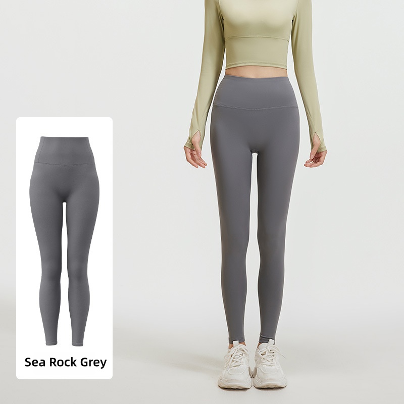 Seamless Front Yoga Leggings Peach Butt Lift Athletic Tights Naked Feel High Stretch Workout Pants No Camel Toe Gym Trousers