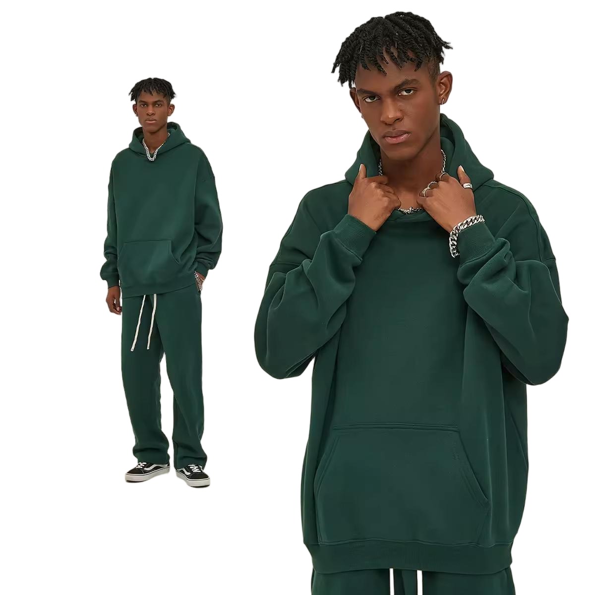 OEM Clothing Manufacturer Sewing Activewear Wholesale Custom Private Label Brand Sweatpants and Hoodies Sets Men Hoodie Factory