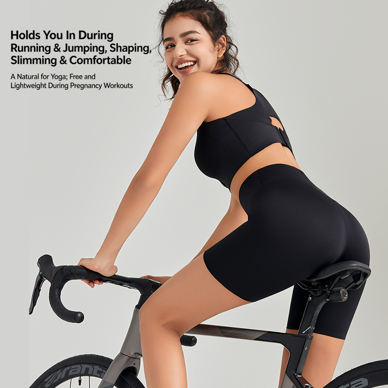 Women's Seamless Quick Dry Yoga Leggings Wireless Padded Workout Breathable Athletic Fitness Bralette For Gym Exercise
