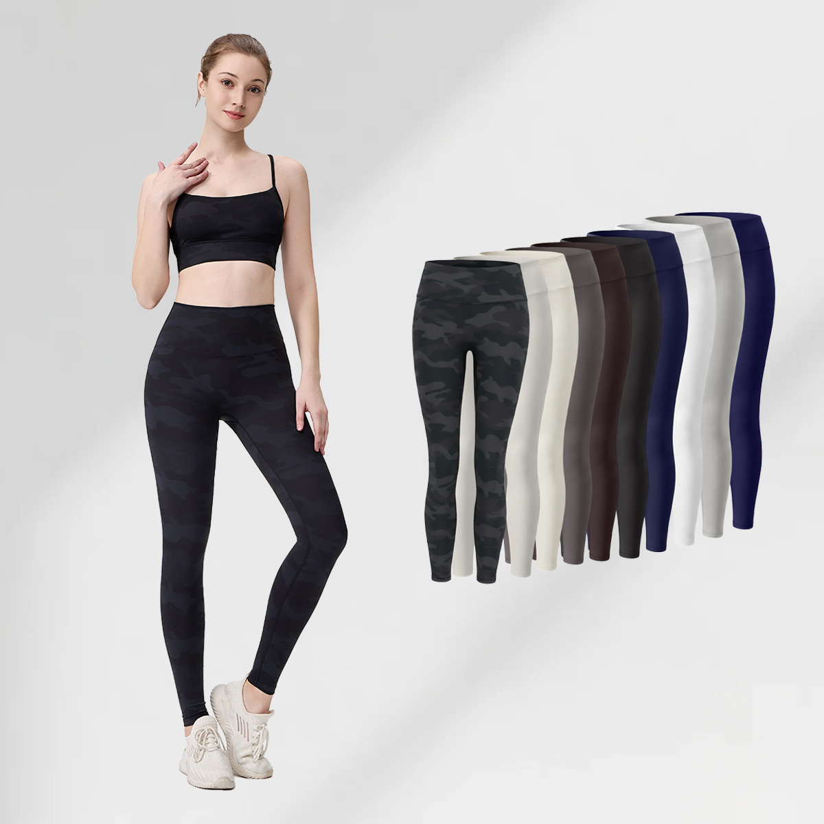 Women High Waist Seamless Sporty Yoga Leggings Butt Lifting Quick Dry Gym Fitness Tights Activewear Yoga Workout Custom Logo