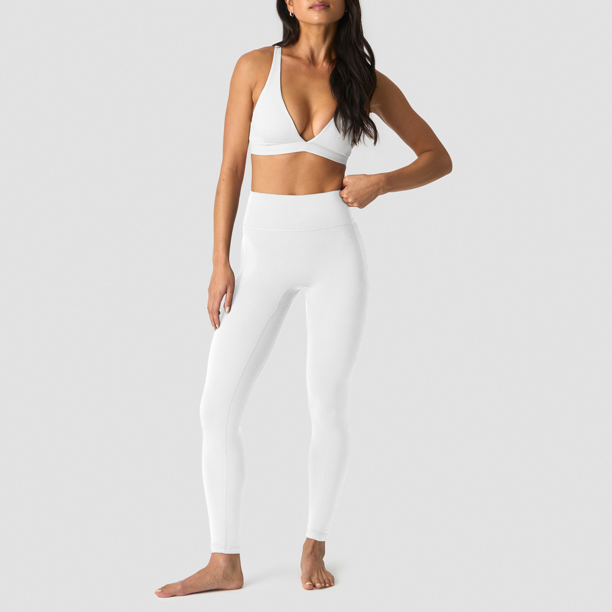 Wholesale Seamless Activewear Sports Gym Fitness Sets Tracksuit Tank Top and Pants Two Piece Quick Drying Breathable Women Sets
