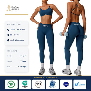 Custom Seamless Yoga Leggings Sports Bra Set