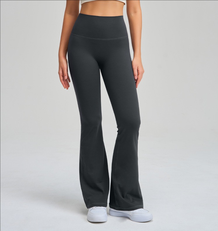 Wholesale High Waist Flare Yoga Pants Tummy Control Butt Lift Breathable Nylon Spandex Yoga Leggings For Women