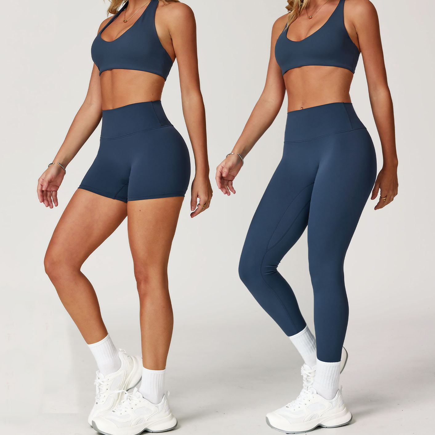 Custom Logo Women Active Wear Set Sports Bra Gym Fitness Yoga Set Gym Clothes Leggings For Women