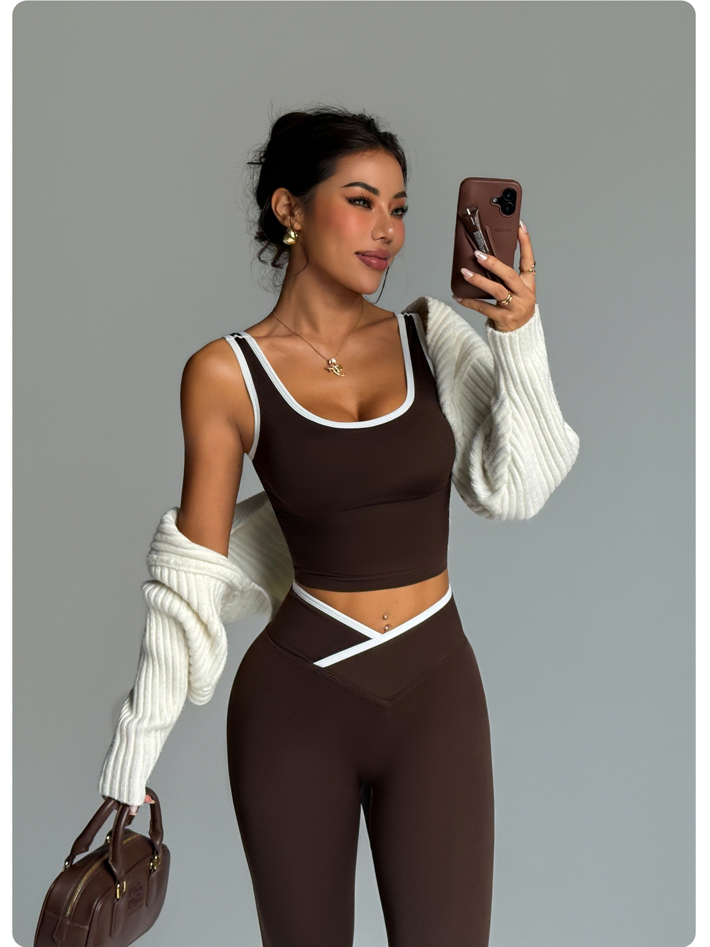 Custom Logo Women Seamless Yoga 2 Piece Set High Stretch Quick Dry Workout Tank Top Private Label Gym Activewear