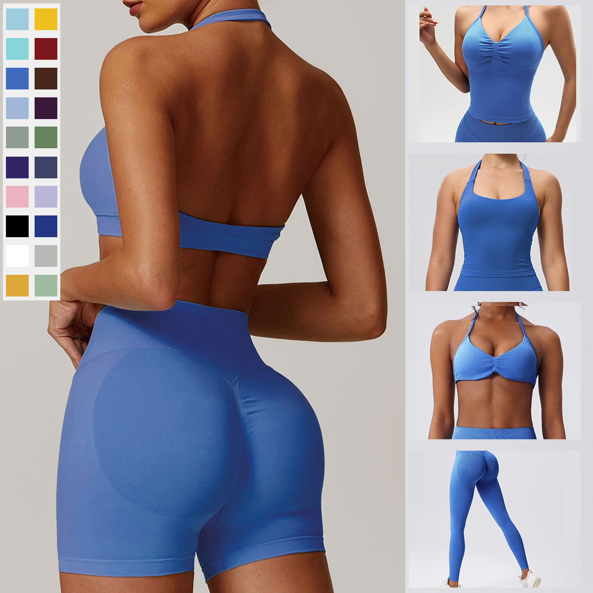Custom Gym Wear Manufacturer OEM Activewear Set Supplier for Brand Private Label Seamless Yoga Clothing Factory