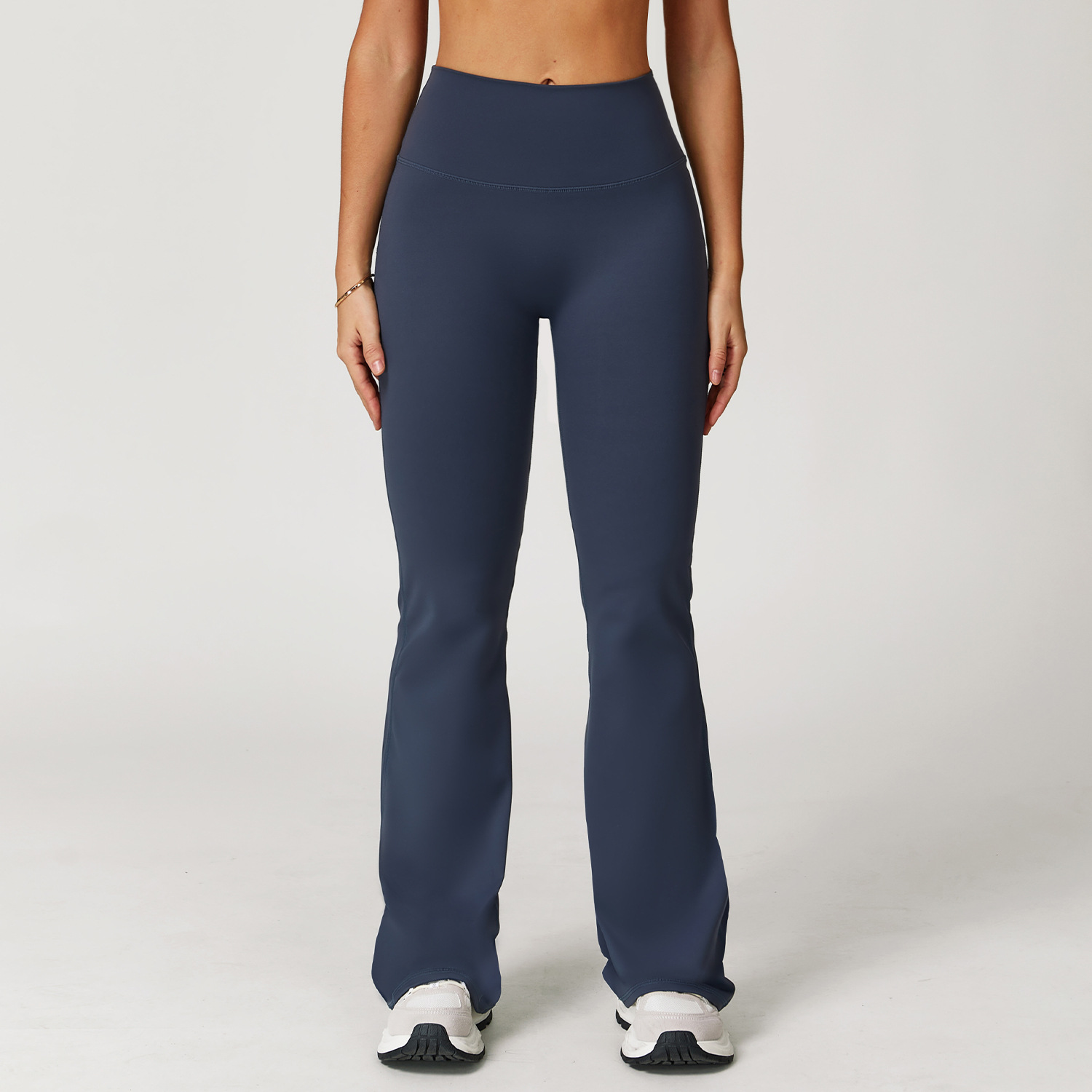 Wholesale Custom Logo Women Yoga Bell-Bottoms Sports Yoga Pants Gym Clothes Fitness Workout Wear Wide Leg Pants Flared Leggings